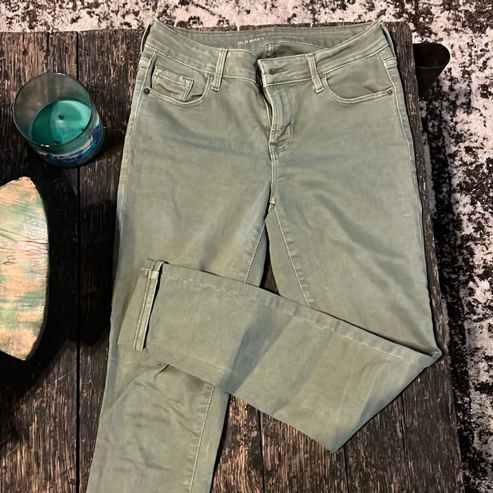 Skinny Jeans- olive green